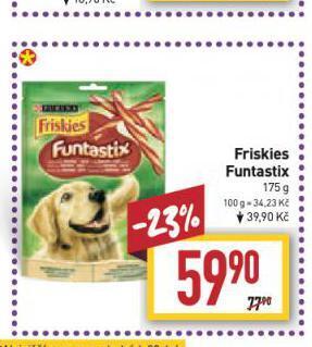 Billa Friskies funtastix pochoutky pro psy nabídka