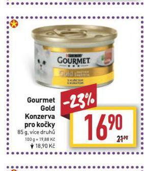 Billa Gourmet gold konzerva pro kočky nabídka