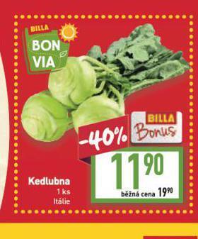 Billa Kedlubna nabídka
