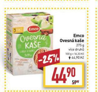 Billa Emco ovesná kaše nabídka