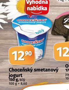 Coop Choceňský smetanový jogurt nabídka