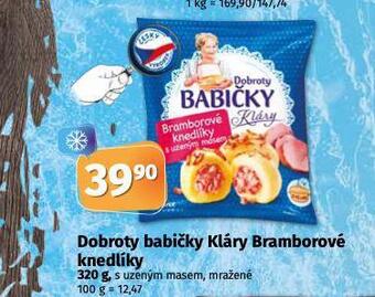 Coop Dobroty babičky kláry bramborové knedlíky nabídka