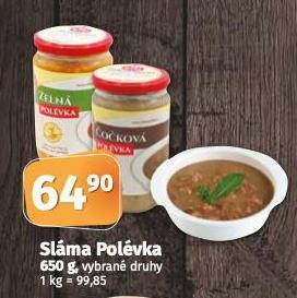 Coop Sláma polévka nabídka