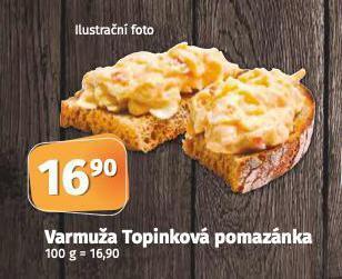 Coop Varmuža topinková pomazánka nabídka
