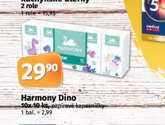 Harmony dino papírové kapesníky