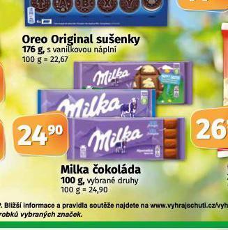 Coop Milka čokoláda nabídka