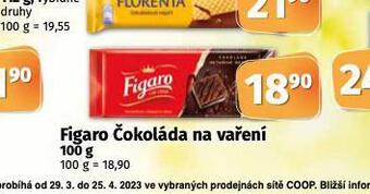 Coop Figaro čokoláda na vaření nabídka