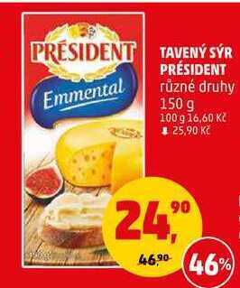 Penny Market Tavený sýr président, 150 g nabídka