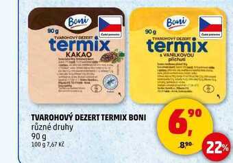 Penny Market Tvarohový dezert termix boni, 90 g nabídka