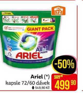 Teta Ariel gelové kapsle 60 dávek, vybrané druhy nabídka