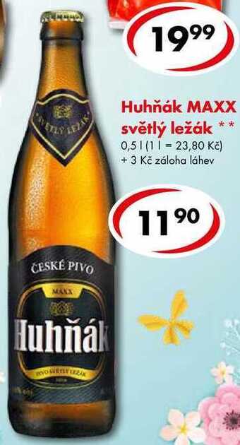 CBA Huhňák maxx světlý ležák, 0,5 l nabídka