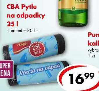 CBA Cba pytle na odpadky 25 l, 1 balení = 30 ks nabídka
