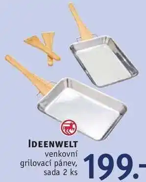 Rossmann Ideenwelt venkovní grilovací pánev, sada 2 ks nabídka