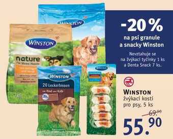 Rossmann Winston žvýkací kosti pro psy, 5 ks nabídka