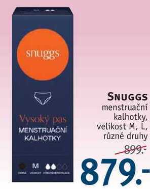 Rossmann Snuggs menstruační kalhotky nabídka