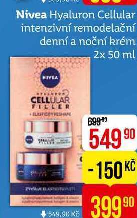 Nivea hyaluron cellular intenzivní remodelační denní a noční krém 2x 50 ml