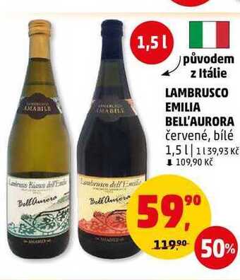 Penny Market Lambrusco emilia bell'aurora, 1,5 l nabídka