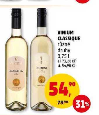 Penny Market Vinium classique, 0,75 l nabídka