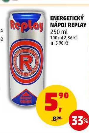Penny Market Energetický nápoj replay, 250 ml nabídka