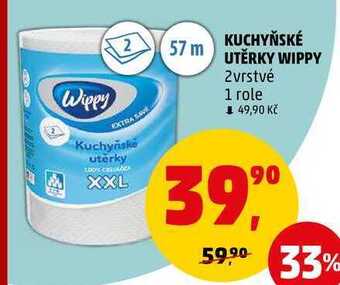 Penny Market Kuchyňské utěrky wippy, 1 role nabídka