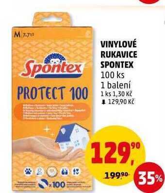Penny Market Vinylové rukavice spontex, 100 ks nabídka