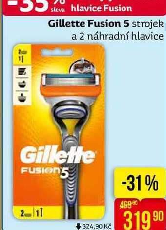 Teta Gillette fusion 5 strojek a 2 náhradní hlavice nabídka