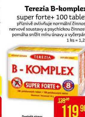 Teta Terezia b-komplex super forte+ 100 tablet nabídka