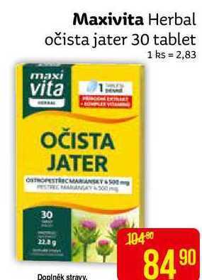 Teta Maxivita herbal očista jater 30 tablet nabídka