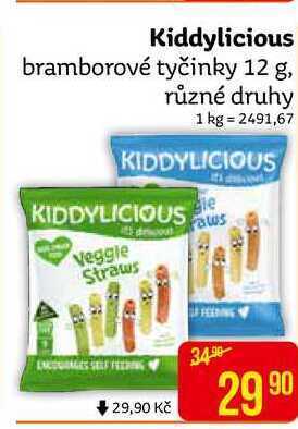 Teta Kiddylicious bramborové tyčinky 12 g, různé druhy nabídka