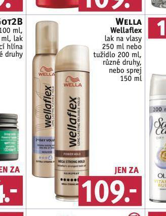 Rossmann Wella wellaflex lak, tužidlo nabídka