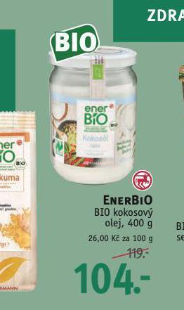 Rossmann Enerbio bio kokosový olej nabídka