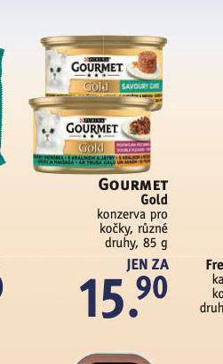 Rossmann Gourmet gold konzerva pro kočky nabídka