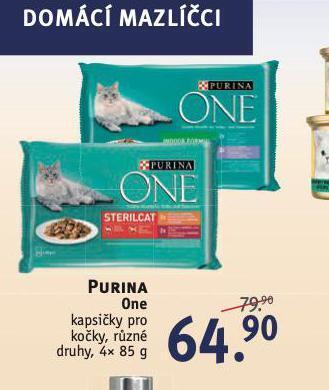 Rossmann Purina one kapsičky pro kočky nabídka