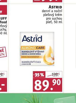 Rossmann Astrid krém nabídka