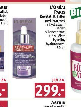 Rossmann Loreal paris revitalift laser sérum nabídka