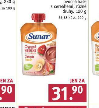 Rossmann Sunar ovocná kapsička nabídka