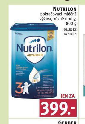 Rossmann Nutrilon pokračovací mléčná výživa nabídka