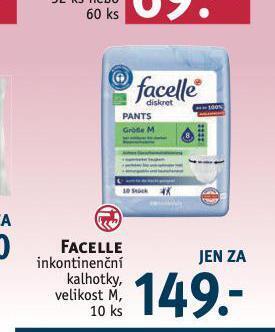 Rossmann Facelle inkontinenční kalhotky nabídka