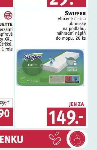 Rossmann Swiffer vlhčené čistící ubrousky na podlahu nabídka