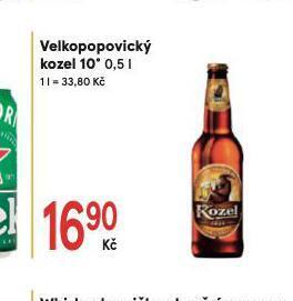 Žabka Pivo velkopopovický kozel 10 nabídka
