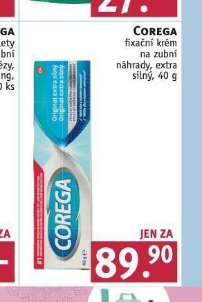 Rossmann Corega fixační krém na zubní náhrady nabídka