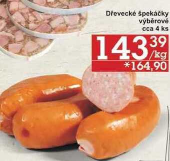 Jip Dřevecké špekáčky výběrové, 1 kg nabídka