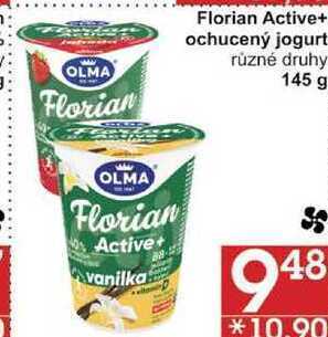 Jip Olma florian active+ ochucený jogurt různé druhy, 145 g nabídka