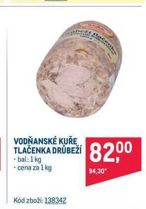 Makro Vodňanské kuře tlačenka drůbeží 1 kg nabídka