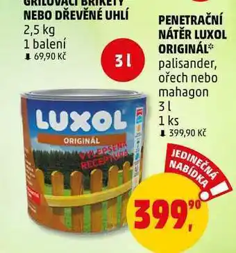 Penny Market Penetrační nátěr luxol originál, 3 l nabídka