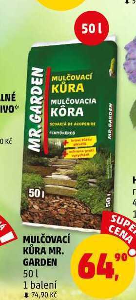 Penny Market Mulčovací kůra mr. garden, 50 l nabídka