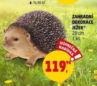 Penny Market Zahradní dekorace ježek, 1 ks nabídka