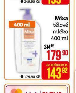 Teta Mixa tělové mléko nabídka
