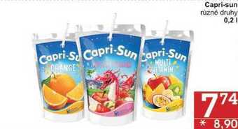 Jip Capri-sun různé druhy, 0,2 l nabídka