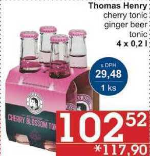 Jip Thomas henry cherry tonic, 4 x 0,2 l nabídka